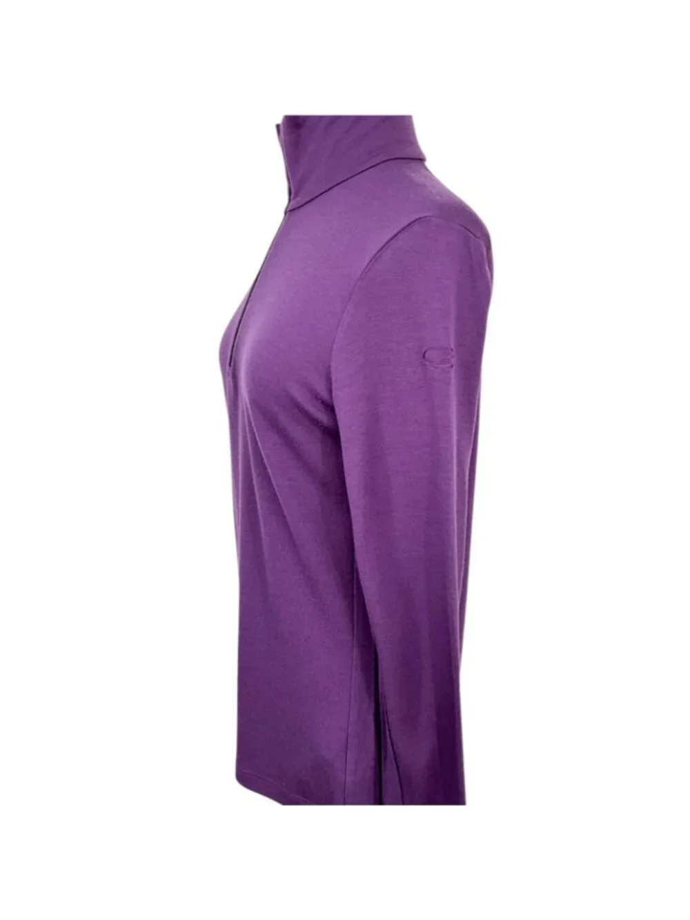 Icebreaker Bodyfit 260 Base Layer Top Womens Medium Purple 100% Merino 1/4 Zip - Picture 3 of 14